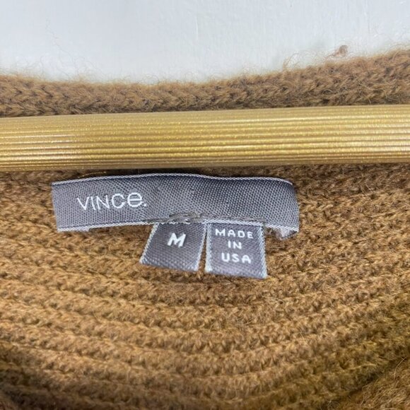 Vince Boatneck Merino Wool Alpaca Camel Blend Sweater - Picture 7 of 14